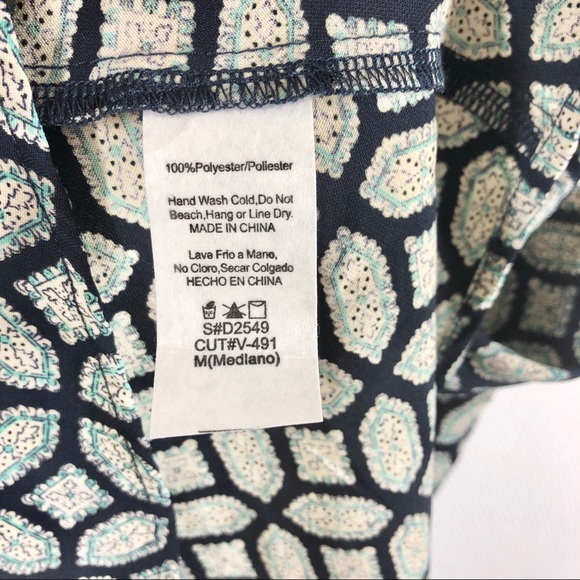 Poema Sleeveless Sheath Dual Pattern Front Belted - Picture 5 of 9